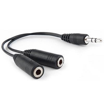 Sagit 3,5 mm Stereo Audio Stecker auf 2 Buchsen Headset Mikrofon Y Splitter Kabel Adapter