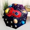 1pc Rocket Galaxy Themed High-quality Umbrella,Automatic Opening and Closing Umbrella,Multi-functional Umbrella G0811130