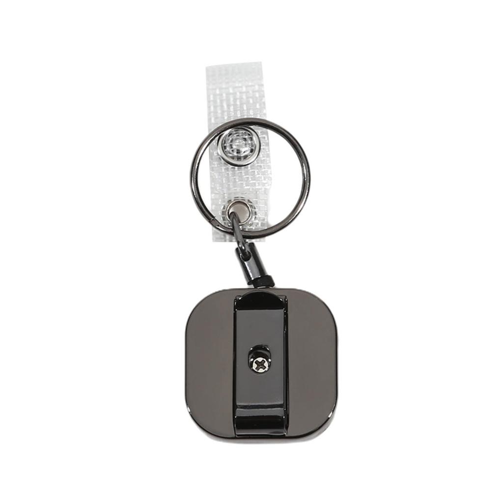Premium Retractable Badge Reel Id Badge Holder Name Tag Lanyard Pull Keyring Metal Key Ring Belt Clip For Daily Id Carrying Needs