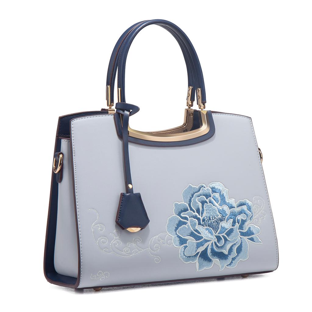 Mother'S Day Gift Embroidery New Chinese-Style Large-Capacity Portable Lady'S Mother Bag Atmospheric High-End Messenger Women'S Bag