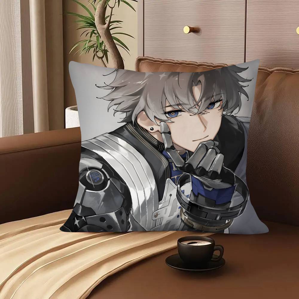 1pc Anime Game Wuthering Waves XIANGLI YAO Pillow Case Fashion Square Pillowcase Bedroom Sofa Room Ins Decoration Leisure