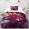 Anime Stolas Helluva Hazbin Hotels Boss Ensemble de Literie Garçons Filles Taille Twin Queen Housse de Couette Taie d'Oreiller Lit Garçons Adulte