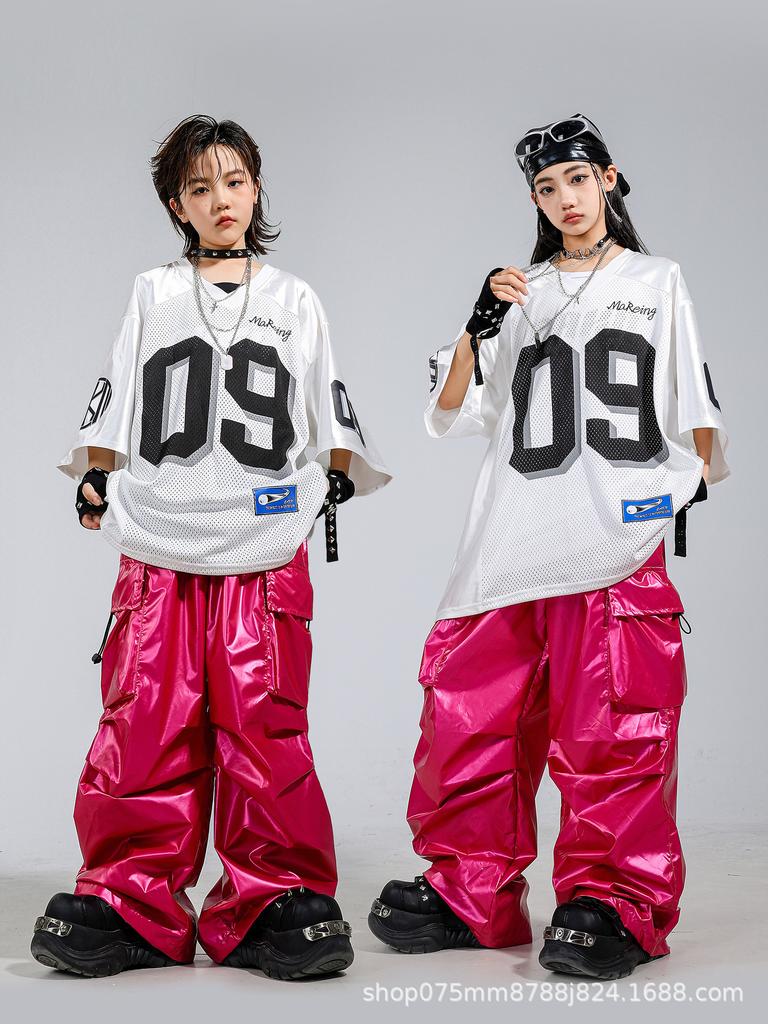 Street Style Hip Hop & Jazz Dance Outfit pro děti - Letní vystoupení pro chlapce a dívky
