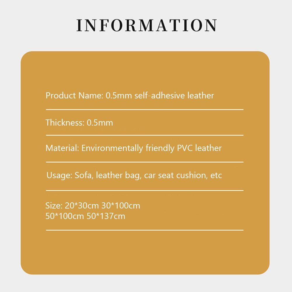 50cm*70cm Leather Repair Patch Waterproof Self-Adhesive Self Adhesive Patch Soft Pack Wear-Resisting Furniture Repair Patch