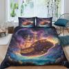 Sailboat Bedding Set Sailing Ship Comforter Cover Ocean Wave Nautical Duvet Cover For Kids Boys Girls Cartoon Ship