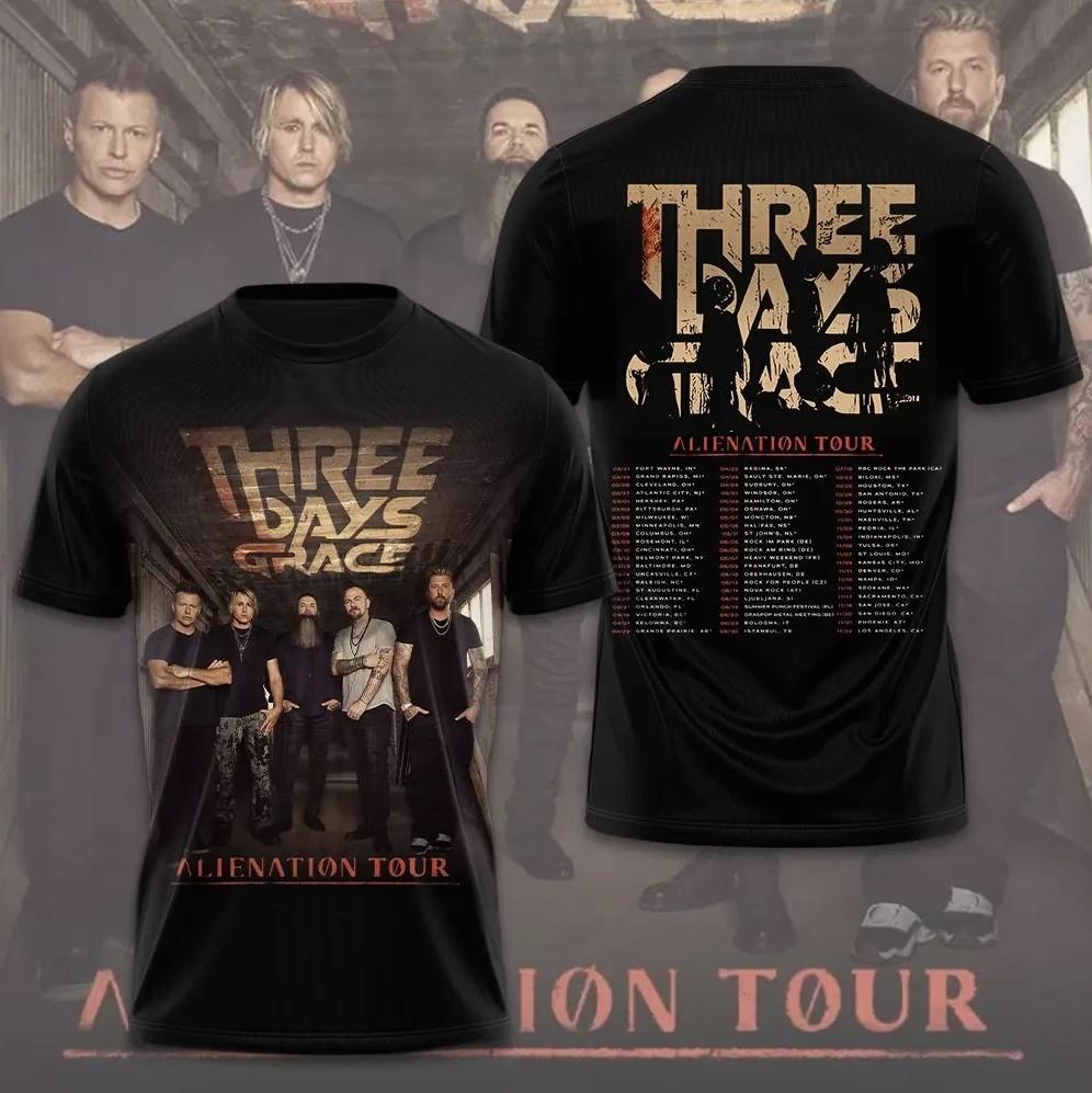 Three Days Grace Alienation Tour 2026 3D T-Shirt S-5XL PP2708 XXXXL