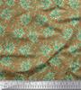 Soimoi Black Japan Crepe Satin Fabric Leaves & Rose Floral Print Sewing Fabric Metre 42 Inch