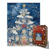 Wooden Irregular Christmas Tree Jigsaw Puzzle and Piggy Bank Gift