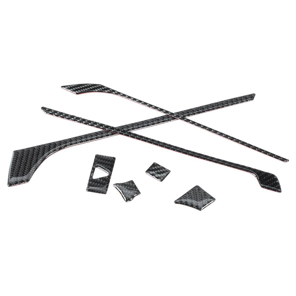 7pcs/set Navigation Panel Trim Central Control Air Vent Decor Carbon Fiber Fit for Mazda MX-5 ND/Roadster ND 16-20RHD