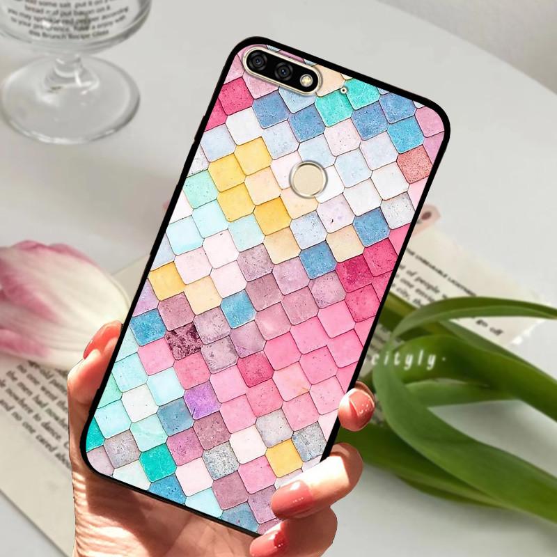 For Huawei Honor 7C Pro Case LND-L29 Silicone Shockproof Soft TPU Phone Cover For Huawei Honor 7C 5.99" Funda Honor7CPro Cartoon