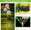 4 Pack Solar Garden Lights Decor Outdoor Lights Colorful Dandelion Flower Light  Bright Waterproof Solar Lights Christmas