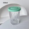 Korea Style Heat-Resistant Glass Lunch Box For Man Women Vertical Stripe Bento Box Clear Food Container Microwave Oven Safe