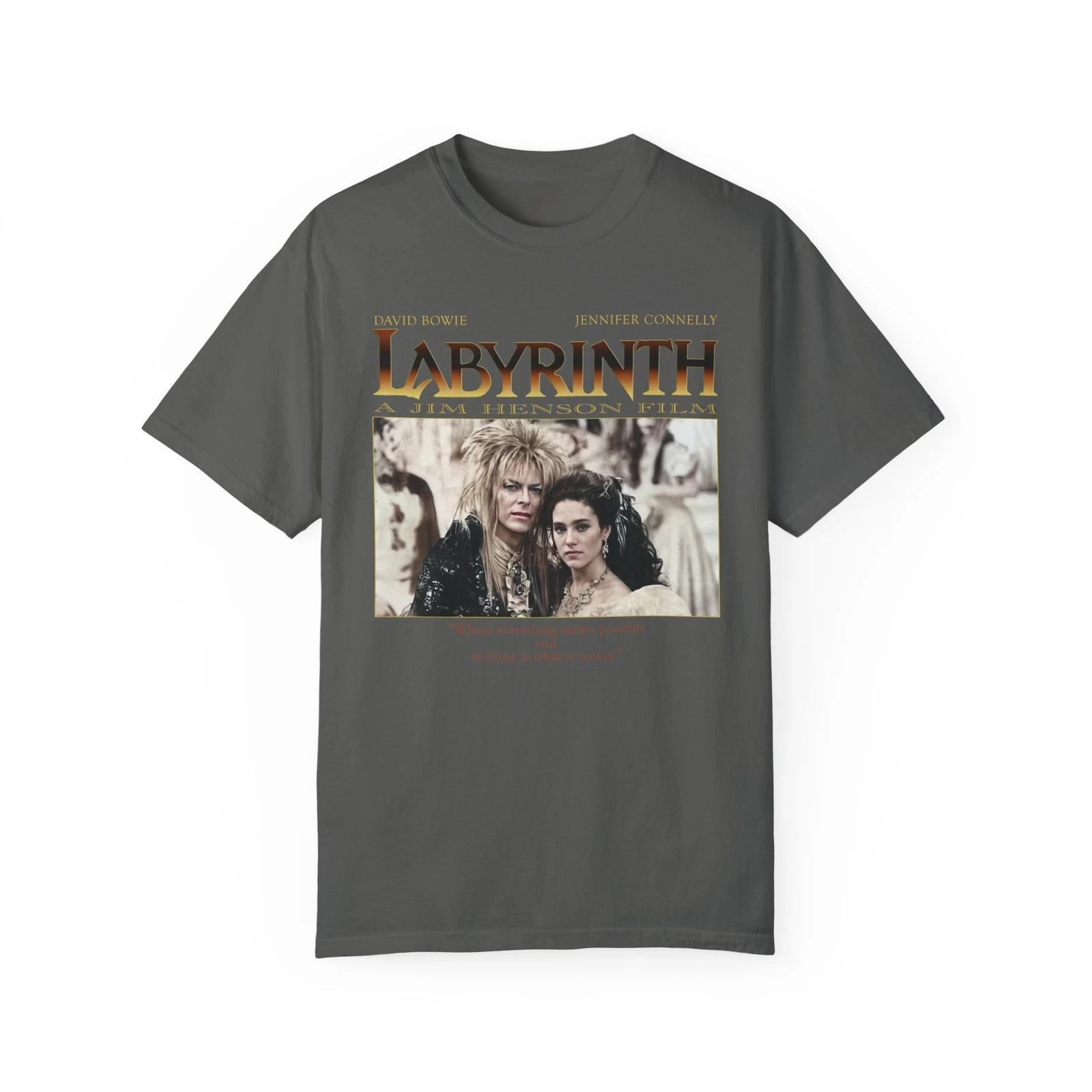 Labyrinth T shirt, David Bowie, 80s Fantasy Film Graphic Tee, Jim Henson Movie 4XL