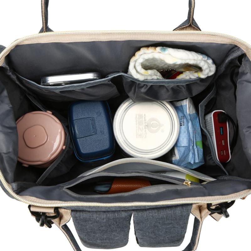 Large Capacity Women's Backpack with Multiple Compartments for Storing Milk, Portable Thermal Insulation Compartment for Travel