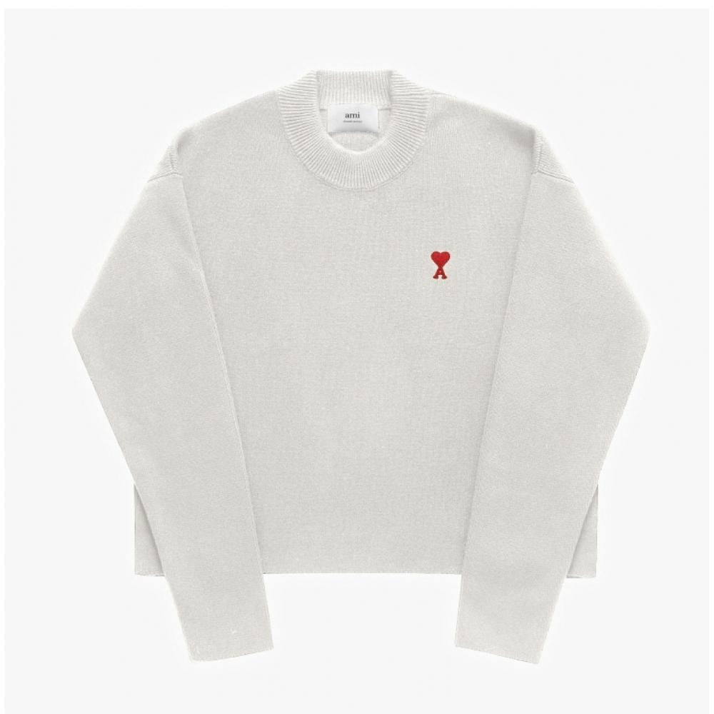 Ami Uks046 Kn0042 193 Ami De Coeur Small Heart Logo Public Knit