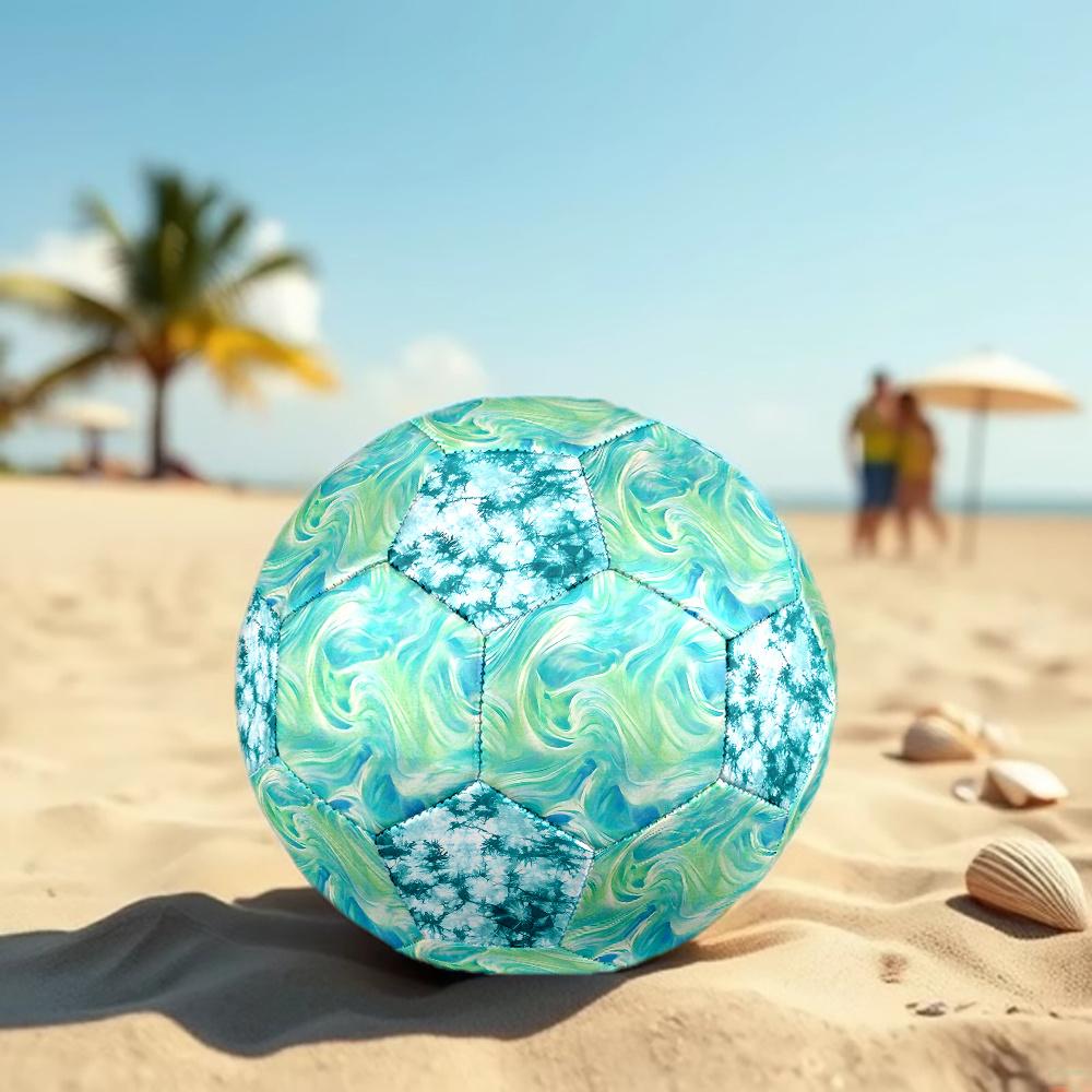 1PC Marble Abstract Waves Floral Soccer Ball Size 5 Football Machine Sewn Indoor/Outdoor Universal Football Gift W30