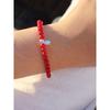 [ Modernlike / Headquarters Genuine ] Silver 925 Coral Red Pearl Bracelet
