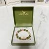 Lucky Handcrafted Beaded Bracelet With Elastic Cord For Men Women Gift Accessory