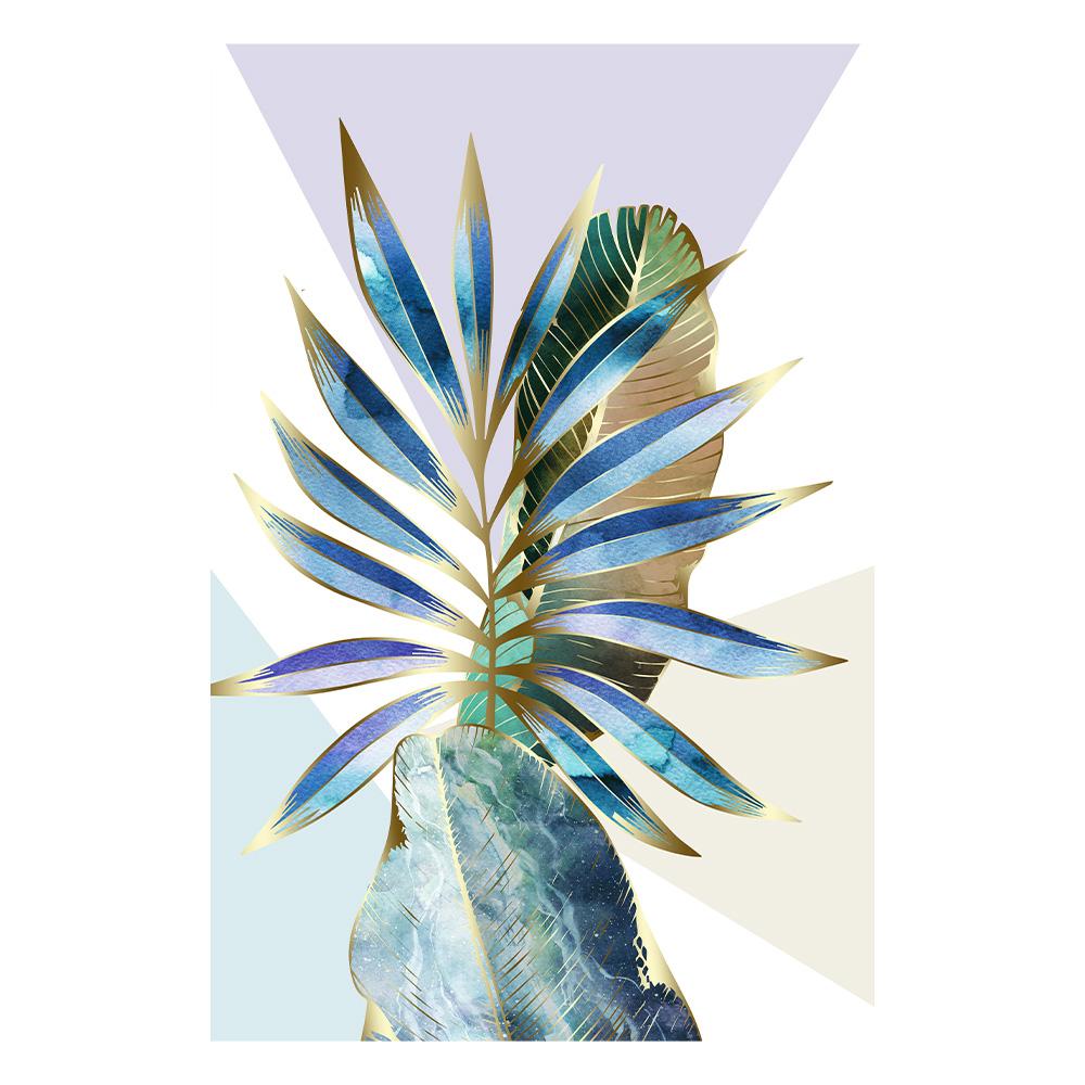 Leaves, Artistic Modern Canvas Print, Leaf Themed Canvas Picture Artwork Hanging For Bedroom Living Room Office