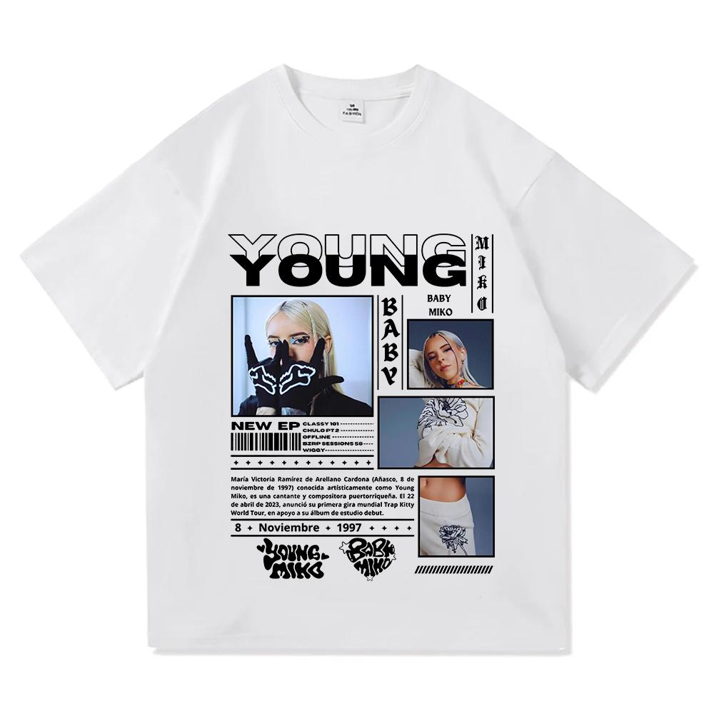 Young Miko Baby Miko 2025 T Shirt Funny Fashion Men/women Clothing Harajuku Summer Tops Vintage Unisex Cotton Graphic T Shirts