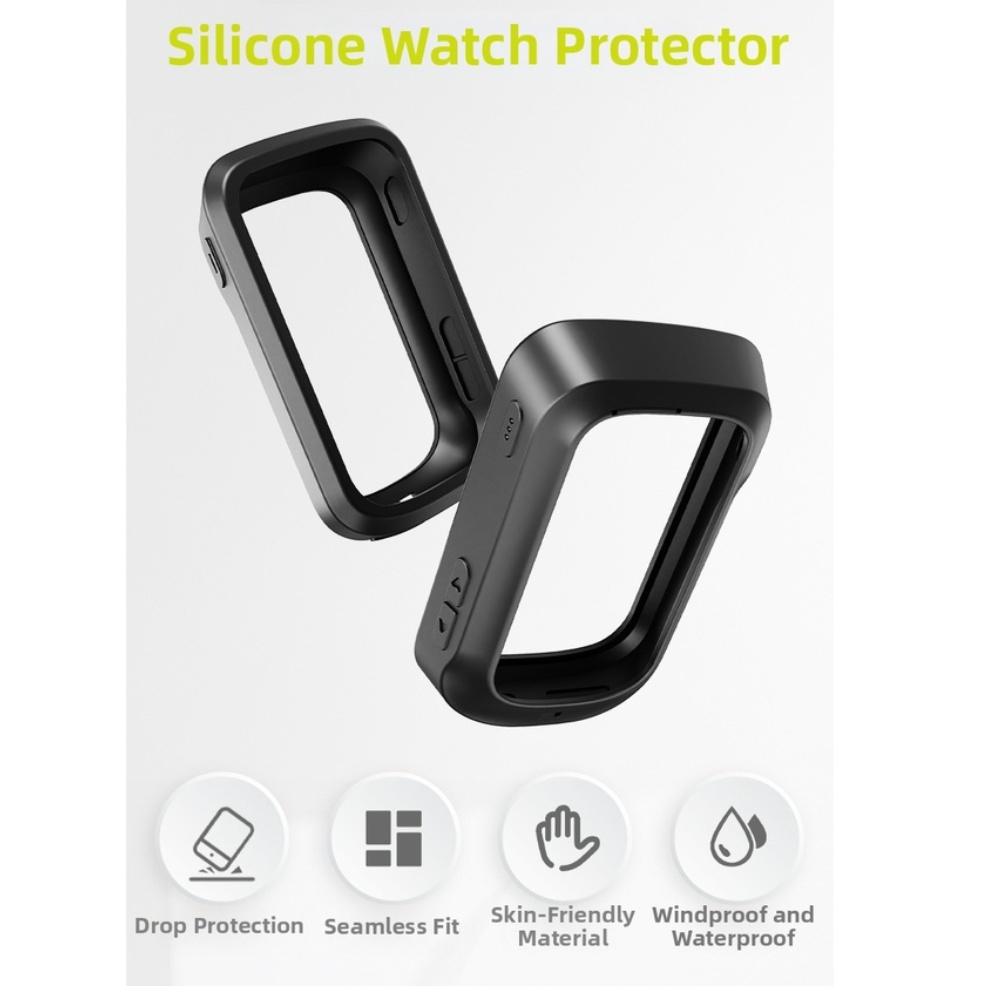 Silicone Bike Computer Case for IGPSPORT BSC200S BSC300T with HD Screen Protector and Drop Protection 8.5x6.7x2cm