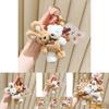 Adorable Double-headed Plush Milk Tea Bear And Rabbit Keychain Accessory For Gifts