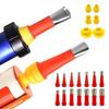 15 Pcs Silicone Caulking Nozzle Applicator Tool Kit Stainless Steel Finisher Set
