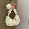 Fashion cloud bag simple shoulder armpit bag niche personality pleated hand bag trend