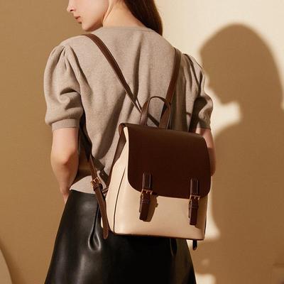 2024 Spring & Autumn Large Capacity Backpack for College Women - Simple Double Shoulder Travel Design