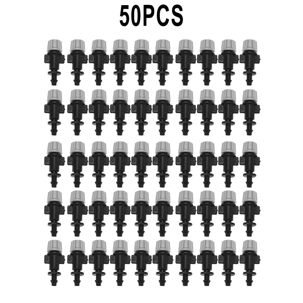 Atomizing Nozzle Misting Nozzles Black+Gray For 4mm/7mm Tube Garden Watering Irrigation Plastic 1.5~3KG Pressure