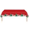 Plastic Christmas Tablecloth Bronzing Table Cover Natal Disposable Tablecloths  Home Decoration