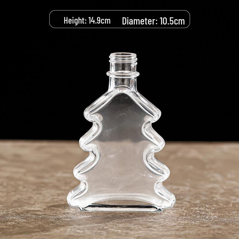Retro Embossed Transparent Glass Vase: French-Inspired Luxury Home Decor for Living Room