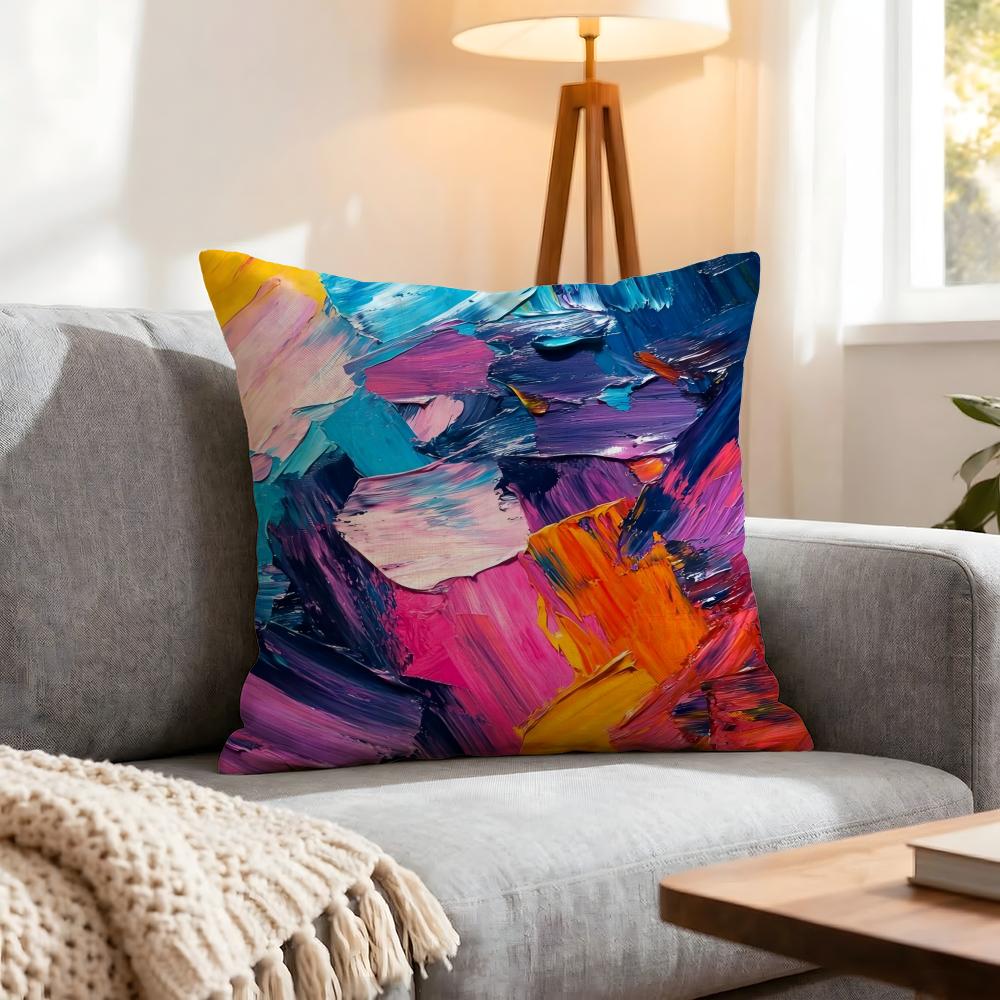 Art Color Farbe Kissenbezug Stück Dekorative Bezüge Weiche Kissenhülle für Sofa Couch Dekor x x Kissenbezüge