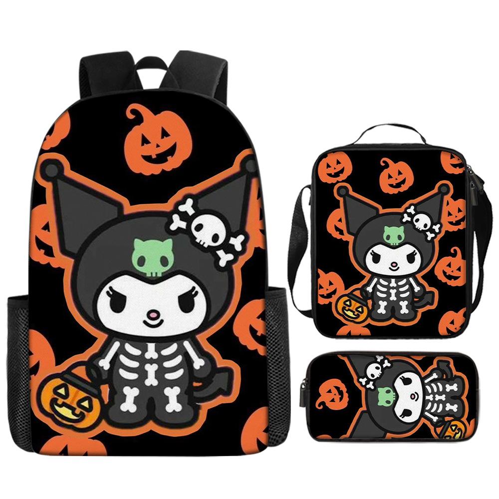 Cartoon Printed Cute Three-Piece Set, Elementary School Bag, Backpack. Three piece set