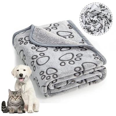 Manta Súper Suave Esponjosa de Alta Calidad para Mascotas, Lindo Dibujo Animado, Esterilla para Mascotas, Manta Cálida y Cómoda para Gatos Perros, Toalla de Baño para Gatos