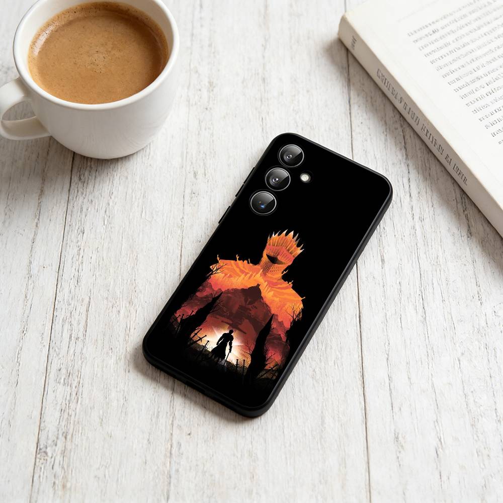 D-Dark S-Souls  Phone Case Black Silicone Soft For Samsung Galaxy A73,A72,A71,A70,A53,A52,A51