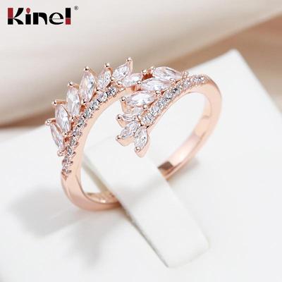 Vintage-Party-Ring mit Zirkonia, vollständig gepflastert, Luxus-Schmuck, Geschenk