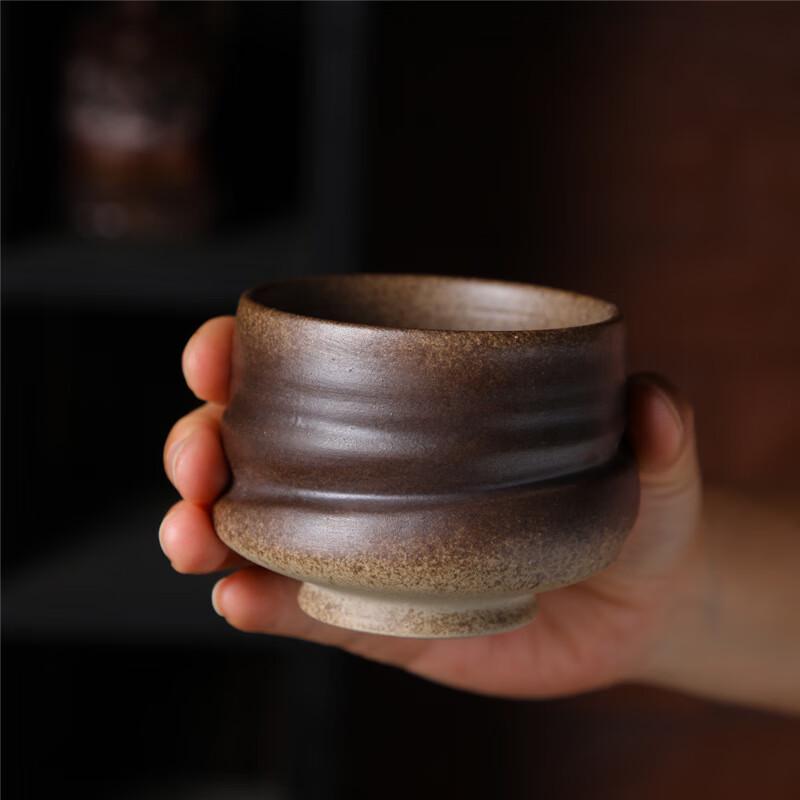 Jimo Retro Ceramic Kiln-Glazed Japanese Teacup