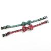 Christmas Pet Collar Dog Collar Snowflake Collar Matching Leash Breathable Mesh Pet Harness Leash