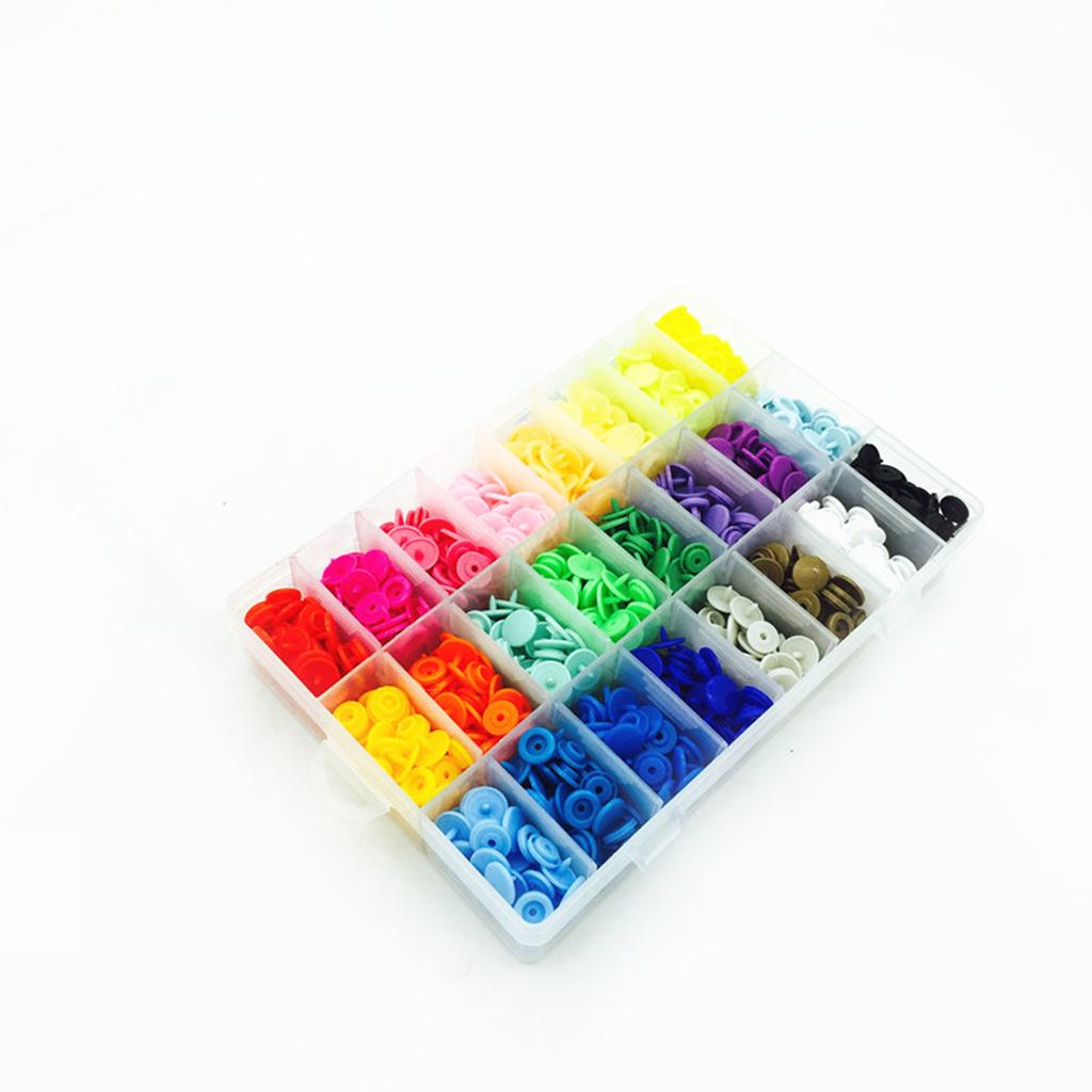 Buy 360 Sets Multicolor T5 Plastic Snaps Fasteners Poppers Buttons + Snap Pliers at affordable