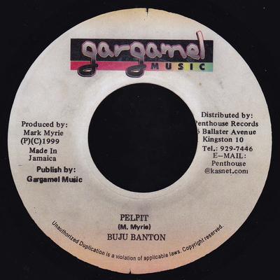 7inch Record BUJU BANTON - Pelpit   NONE Gargamel Music 1999 Jamaica Reggae, Ska & Dub Used