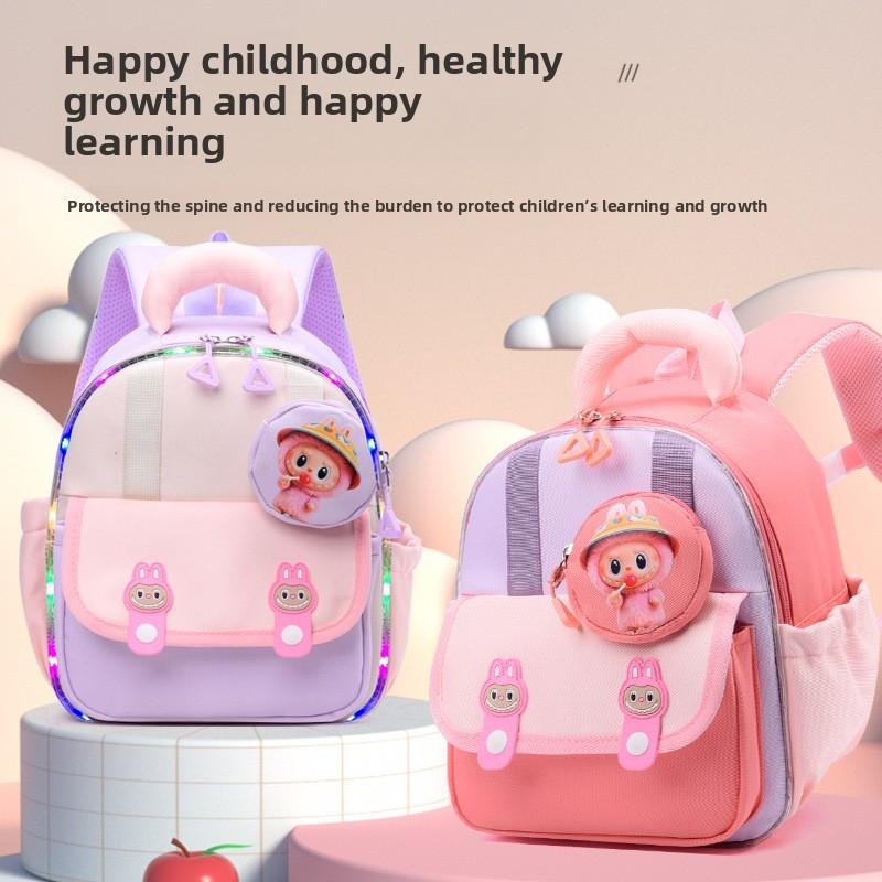 Childrens Cartoon Labubu Backpack With Breathable Oxford Material For Toddlers And Preschoolers