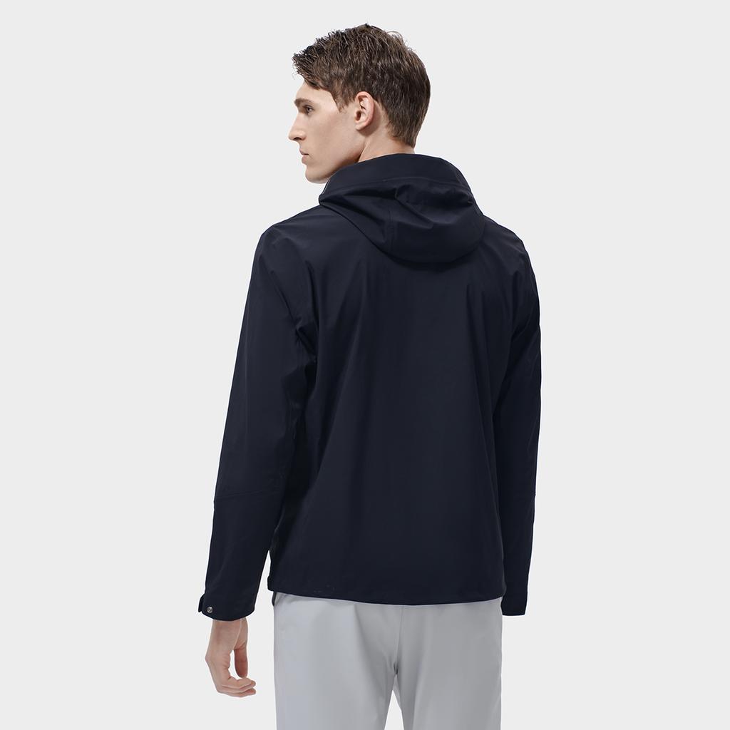 FILA Solid Color Hooded Business Casual Jacket Men jackets Black F11M317701FBK