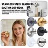 Suction Cup Hook, Glass Wreath, Drill-Free (2 Pieces)