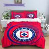 Cruz Azul Pattern Bedding Home Decoration Birthday Gift (1 * duvet cover + 2 * pillowcase, without core)