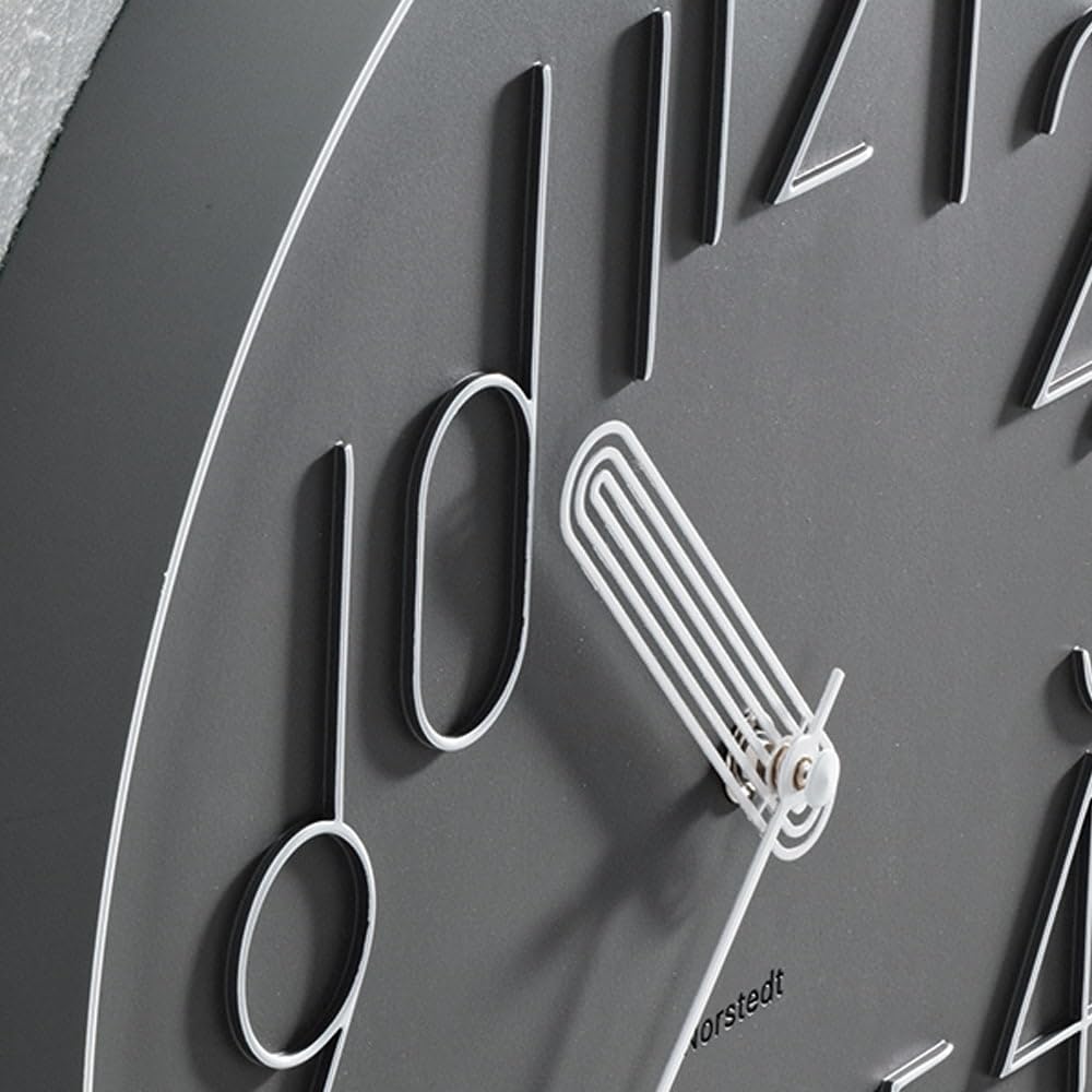 Interform Wall Clock CL-4468GY, Balk, Gray