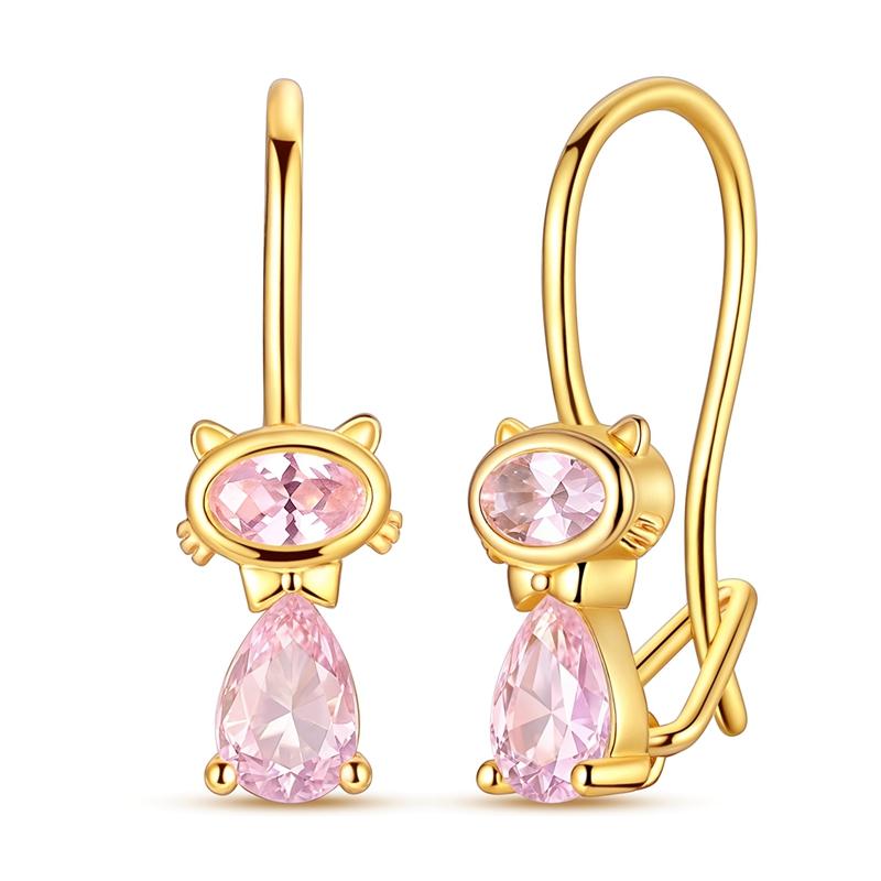 Boucle d'oreille en Argent 925 Série Dorée Boucle d'oreille Anneau Pour Femme Serpent Cœur Étoile Original Boucles d'oreilles Bijoux Mode