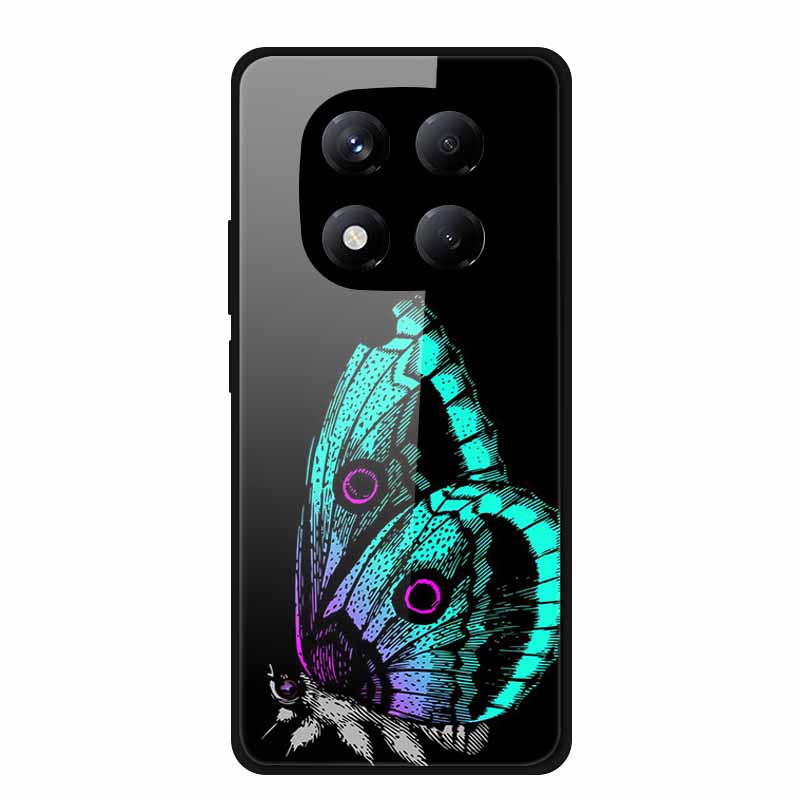 Tempered Glass Phone Case for Redmi Note 14 Pro 4G Cover Lion Wolf Hard Shell for Xiomi Redmi Note14Pro 4G Note 14Pro Cover Cool