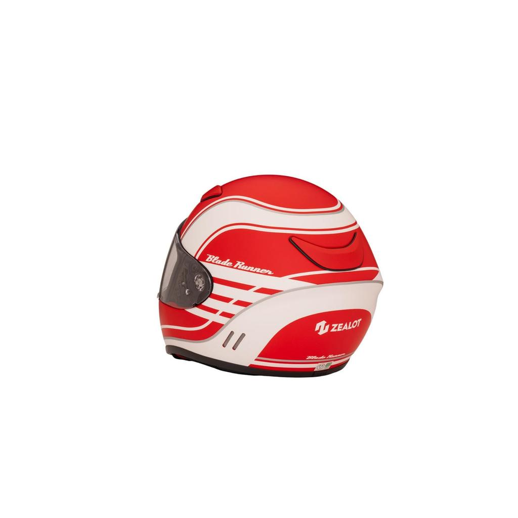 ZEALOT Blade Runner Full Face Graphic Matte Size Helmet, Euro, Red, XXL, 63-64cm, BRJ0018/XXL