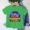 99 Nights in The Forest Inspired Deer Game T Shirt for Boys and Girls Fans Gifts Cartoon Deer Graphic Kids T-Shirt Casual Tops